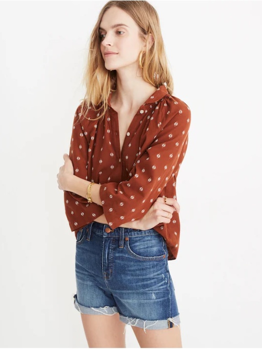 Madewell Raglan Peasant Shirt